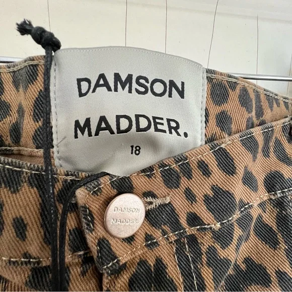 DAMSON MADDER Dion Leopard Cargo Pants Size UK 18/US 14 ~ NWT - Picture 8 of 11